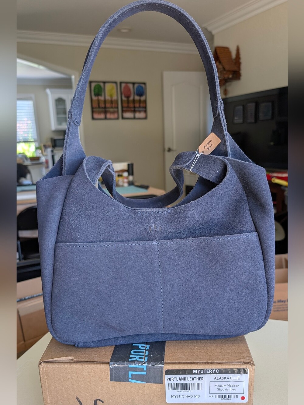 Alaska Blue Medium Madison Shoulder Bag